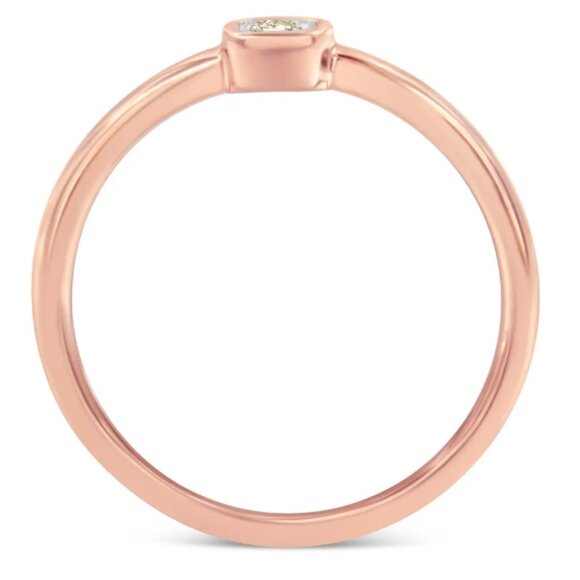 EUC 14k Gold Round .05ct Diamond Miracle Set Ring - Picture 3 of 4